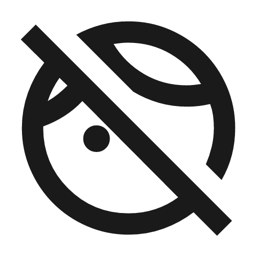Face retouching off outline icon, outline style, from Material Symbols