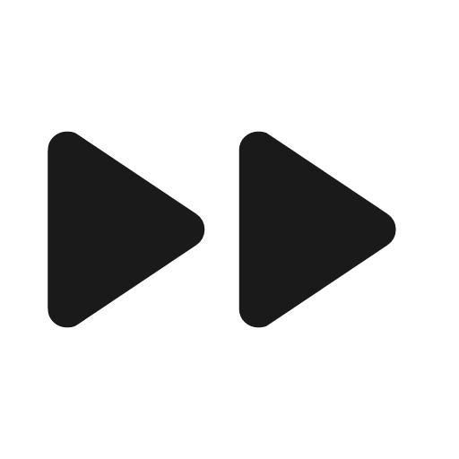 Fast forward rounded icon, rounded style, from Material Symbols
