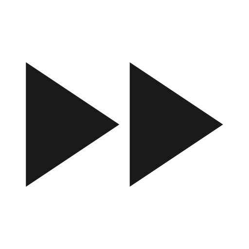 Fast forward icon, solid style, from Material Symbols