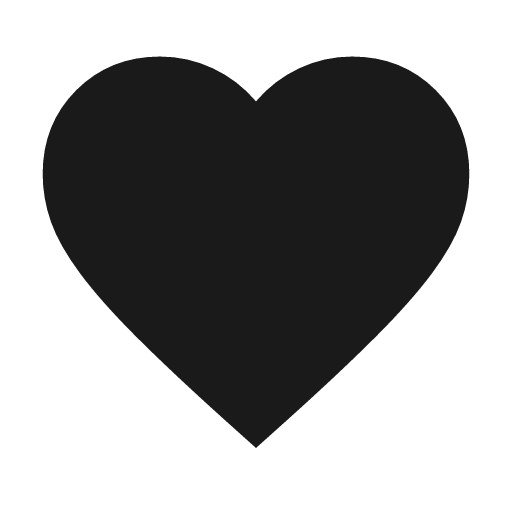 Favorite icon, solid style, from Material Symbols