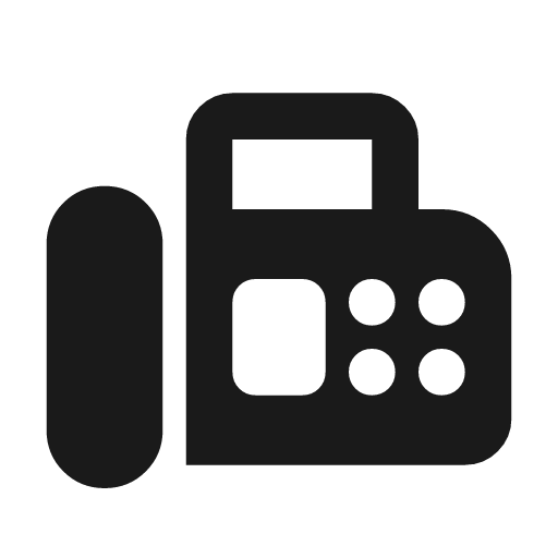 Fax rounded icon, rounded style, from Material Symbols