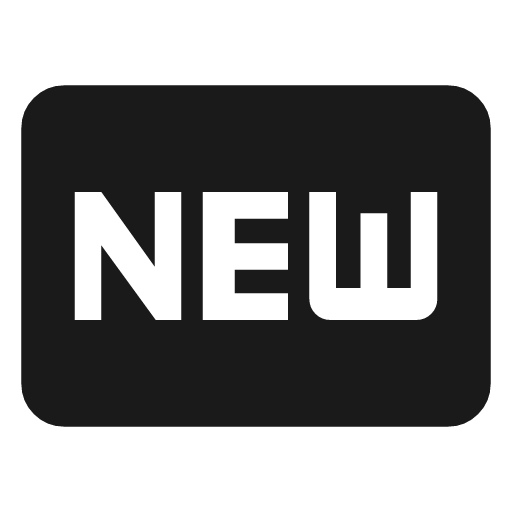 Fiber new icon, solid style, from Material Symbols