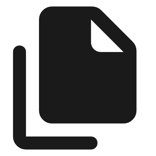 File copy rounded icon, rounded style, from Material Symbols
