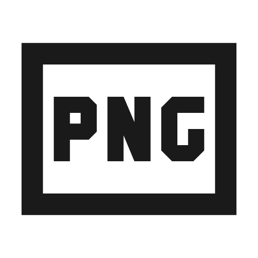 File png outline sharp icon, sharp-cornered style, from Material Symbols