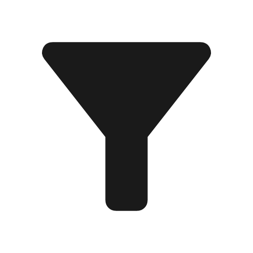 Filter alt icon, solid style, from Material Symbols