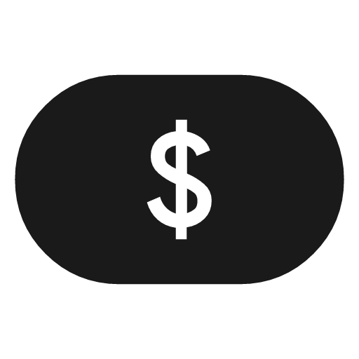 Finance chip icon, solid style, from Material Symbols
