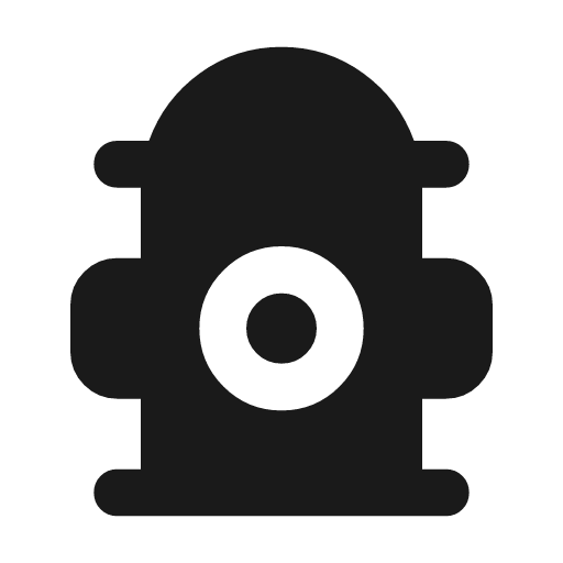 Fire hydrant rounded icon, rounded style, from Material Symbols