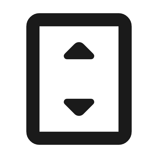 Fit page height outline rounded icon, rounded style, from Material Symbols
