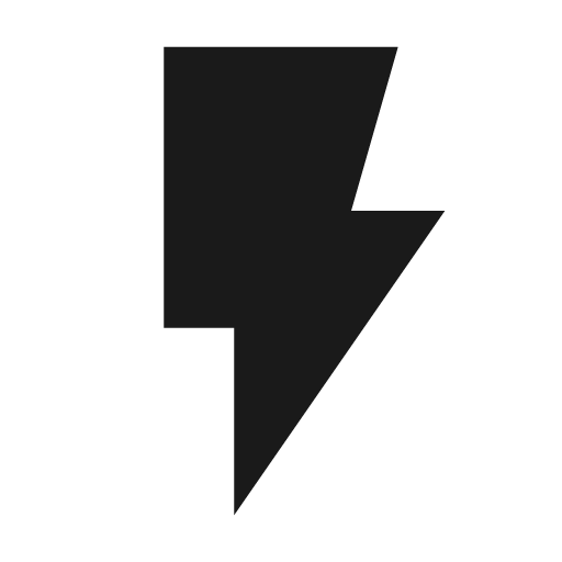 Flash on icon, solid style, from Material Symbols