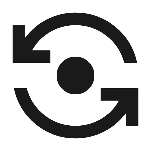 Flip camera android icon, solid style, from Material Symbols