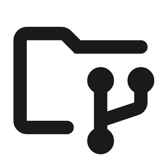 Folder data outline rounded icon, rounded style, from Material Symbols