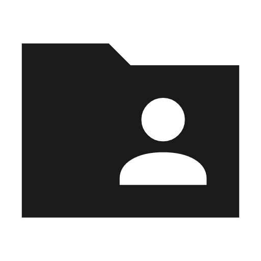Folder shared sharp icon, sharp-cornered style, from Material Symbols