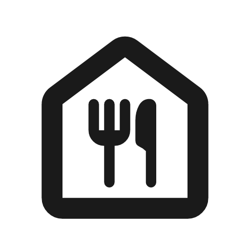 Food bank outline rounded icon, rounded style, from Material Symbols
