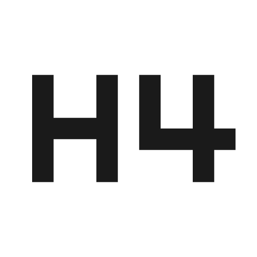 Format h4 icon, solid style, from Material Symbols
