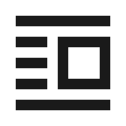 Format image right outline icon, outline style, from Material Symbols