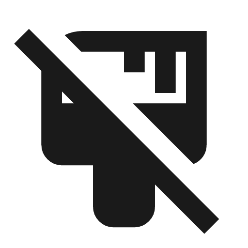 Format paint off icon, solid style, from Material Symbols