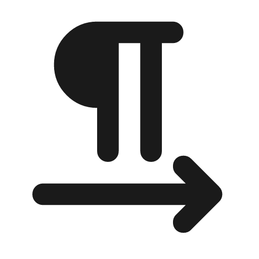Format textdirection l to r rounded icon, rounded style, from Material Symbols