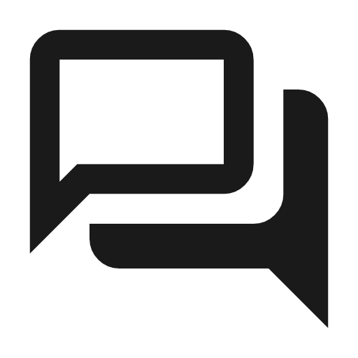 Forum outline icon, outline style, from Material Symbols