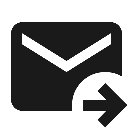 Forward to inbox icon, solid style, from Material Symbols