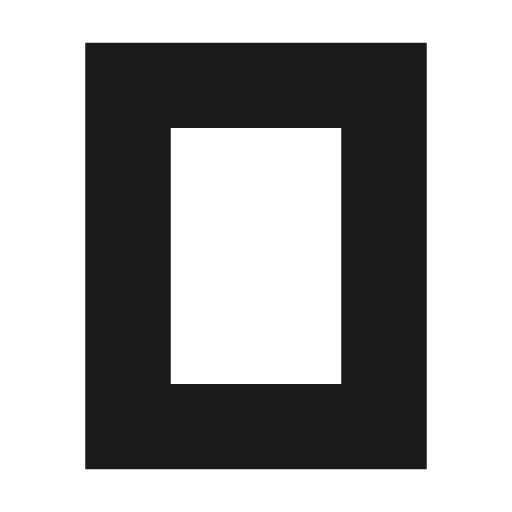 Fullscreen portrait sharp icon, sharp-cornered style, from Material Symbols