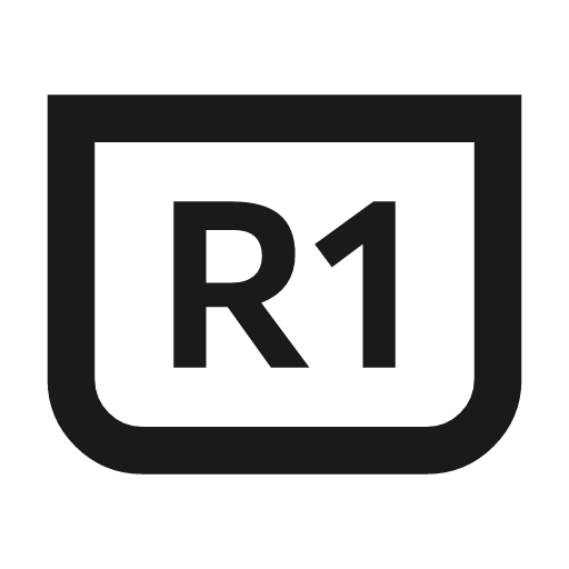 Game button r1 outline icon, outline style, from Material Symbols