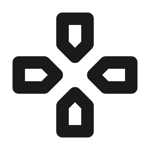 Gamepad outline rounded icon, rounded style, from Material Symbols