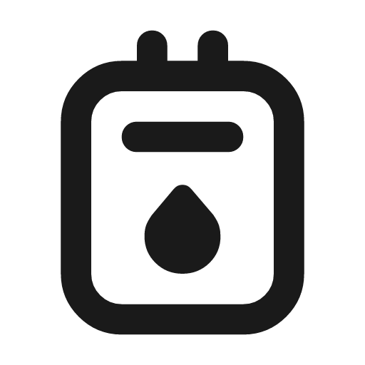 Gas meter outline rounded icon, rounded style, from Material Symbols