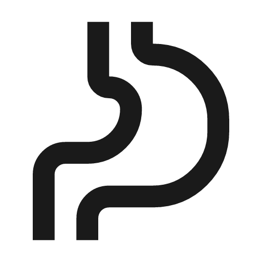Gastroenterology outline icon, outline style, from Material Symbols