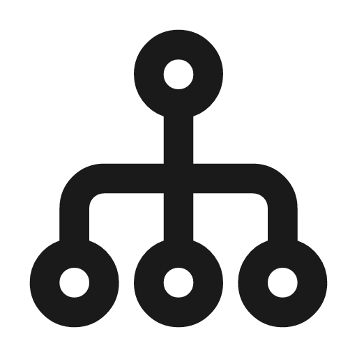 Graph 2 icon, solid style, from Material Symbols