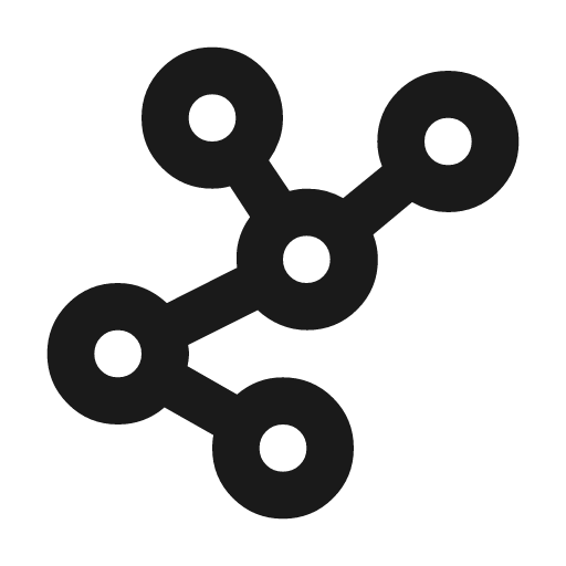 Graph 3 icon, solid style, from Material Symbols