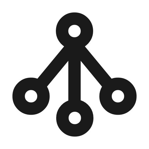 Graph 4 icon, solid style, from Material Symbols