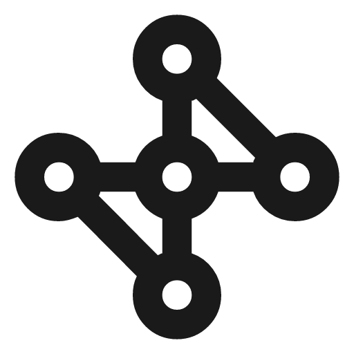 Graph 7 icon, solid style, from Material Symbols