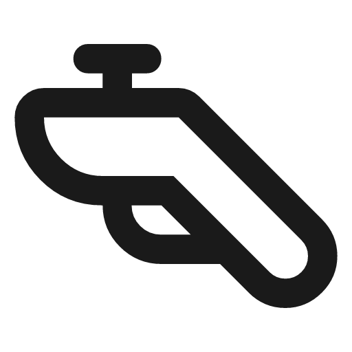 Handheld controller outline rounded icon, rounded style, from Material Symbols
