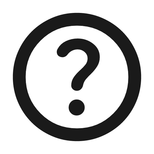 Help outline rounded icon, rounded style, from Material Symbols