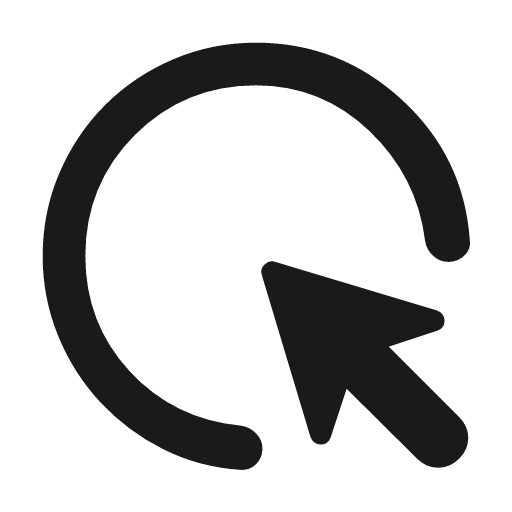 Highlight mouse cursor rounded icon, rounded style, from Material Symbols