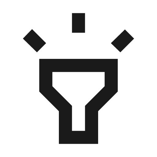 Highlight outline icon, outline style, from Material Symbols