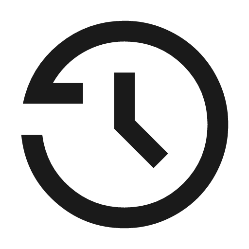 History 2 icon, solid style, from Material Symbols