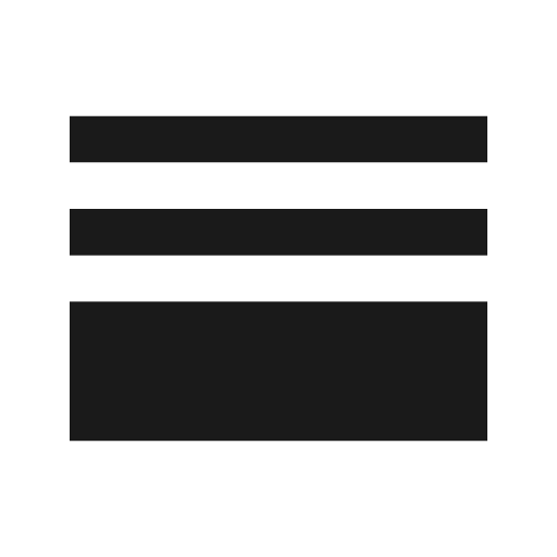 Horizontal split icon, solid style, from Material Symbols