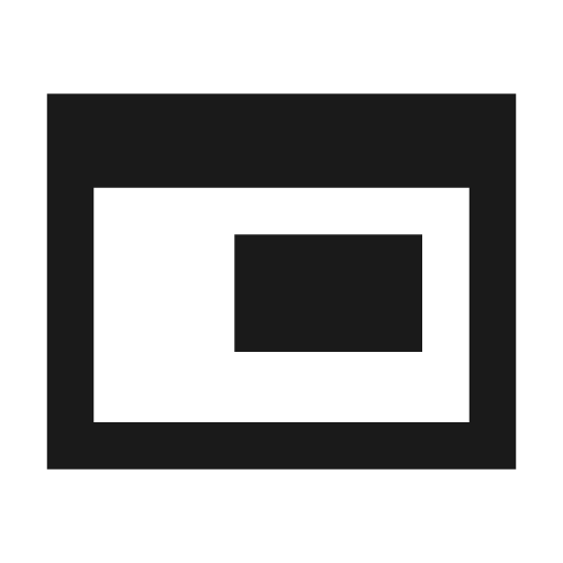Iframe sharp icon, sharp-cornered style, from Material Symbols