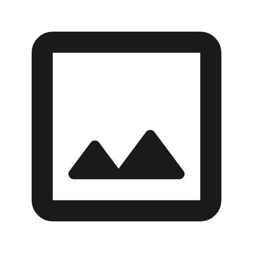 Image outline rounded icon, rounded style, from Material Symbols
