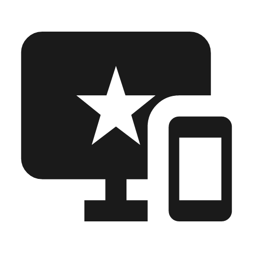 Important devices icon, solid style, from Material Symbols