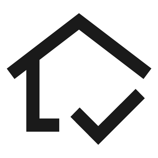 In home mode outline icon, outline style, from Material Symbols