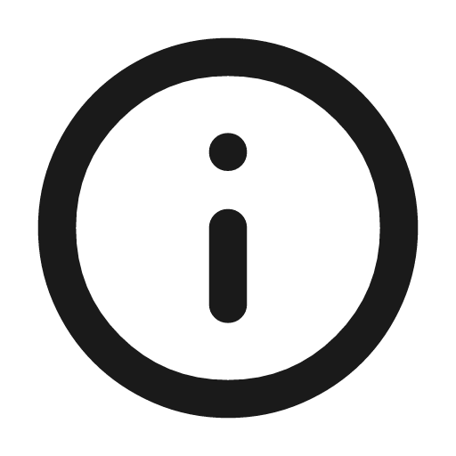 Info outline rounded icon, rounded style, from Material Symbols