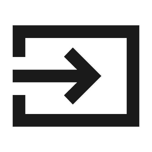 Input sharp icon, sharp-cornered style, from Material Symbols