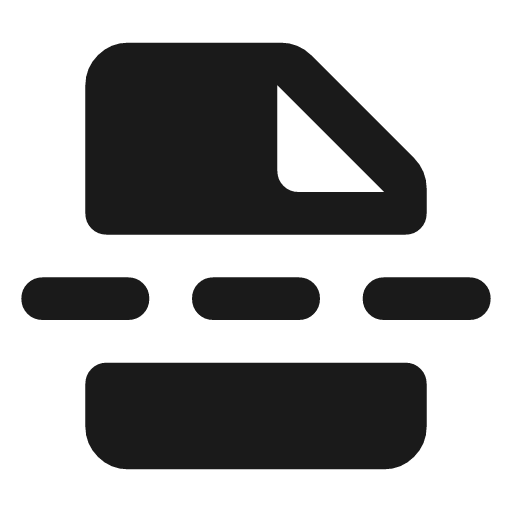 Insert page break rounded icon, rounded style, from Material Symbols