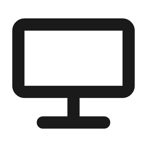 Jamboard kiosk rounded icon, rounded style, from Material Symbols