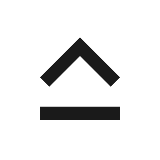 Keyboard capslock icon, solid style, from Material Symbols