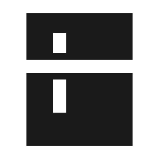 Kitchen sharp icon, sharp-cornered style, from Material Symbols
