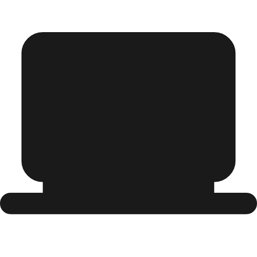 Laptop windows rounded icon, rounded style, from Material Symbols