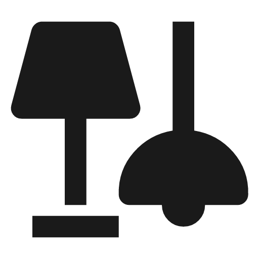 Light group icon, solid style, from Material Symbols